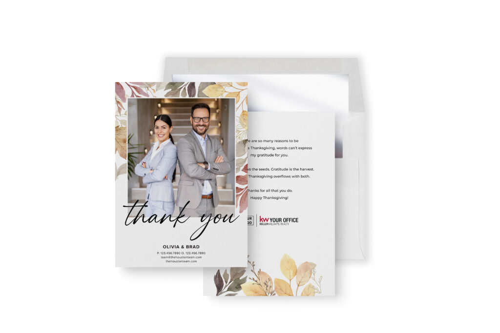 Thanksgiving Postcards  - Thank You Card with Photo