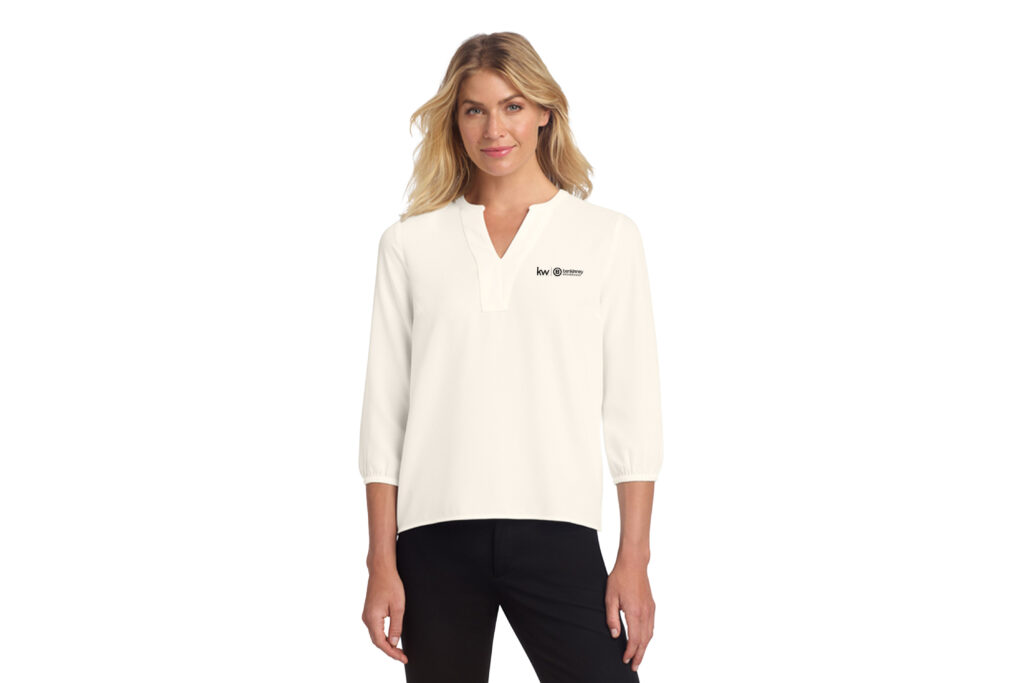 Ben Kinney Brokerage | Mercer+Mettle® Women's Stretch Crepe Long Sleeve Camp Blouse