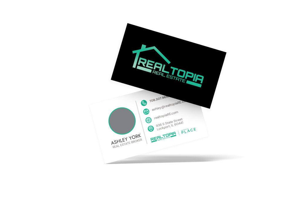 PLACE | Realtopia Real Estate Spot UV Business Card